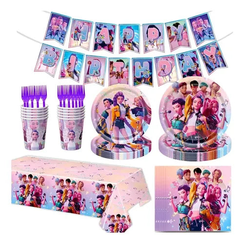 Paquete Kpop Guerreras(incluye láminas de tatoos temporales)