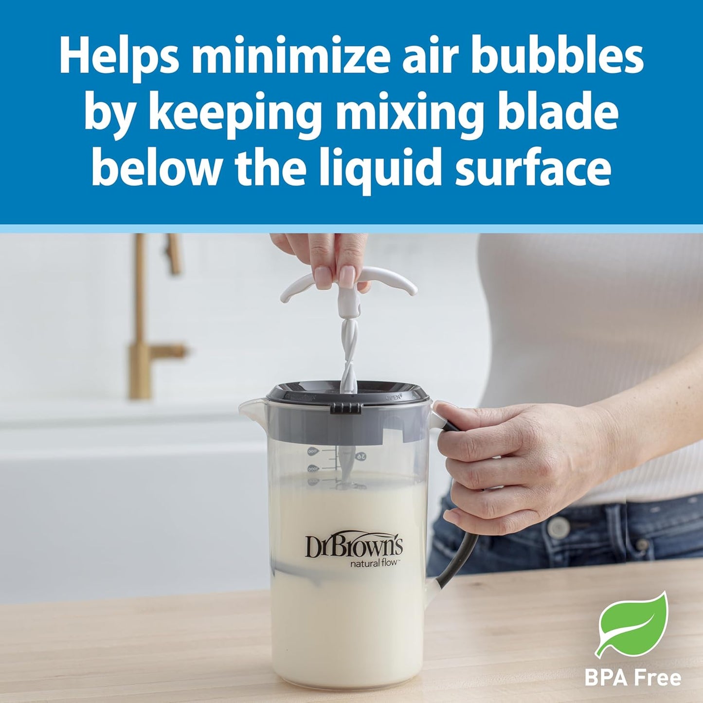 Dr. Brown's Baby - Jarra mezcladora de fórmula de 36 onzas