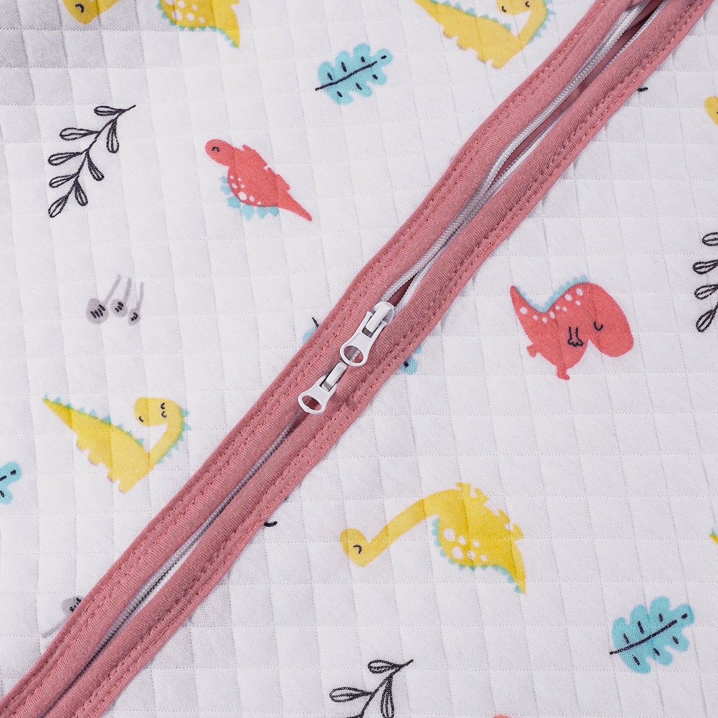 Saco de dormir de manga larga para niños pequeños con pies, 1,5 TOG, 5T-6T