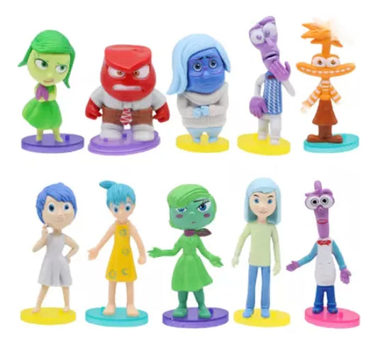 Figuras de Intensamente 2, 10pcs