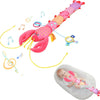 Augleka- Juguete para bebé con relleno musical de peluche para 0-12 meses (rosa)