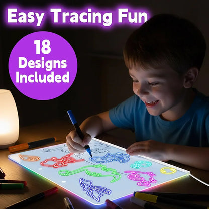 Tablero de dibujo LED de 16 pulgadas para niños