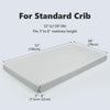 TILLYOU Sábana para cuna de bebé, blanca