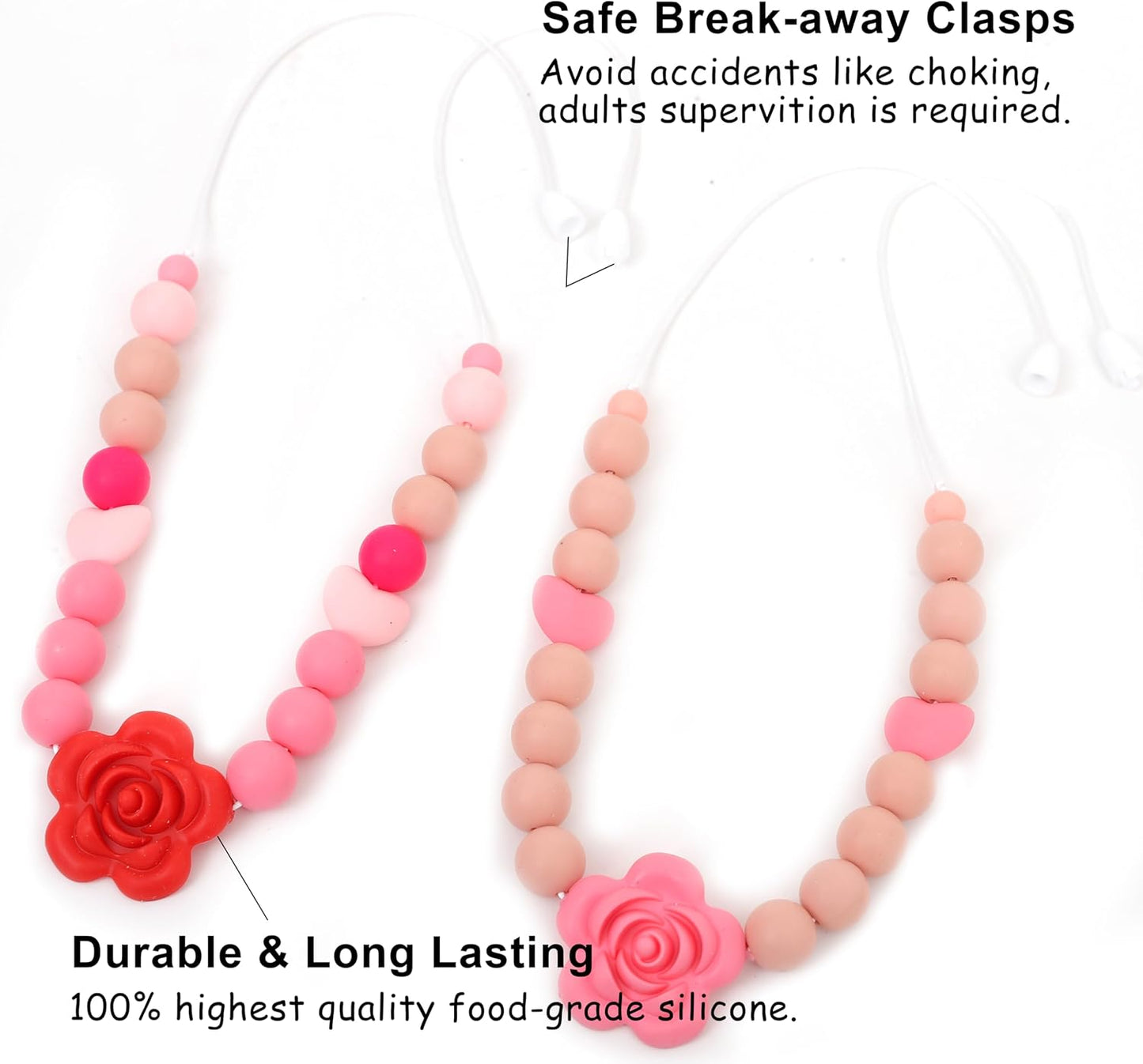 2 collares de lactancia materna – Collar sensorial de silicona