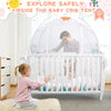 Mosquitero de malla suave plegable para cuna