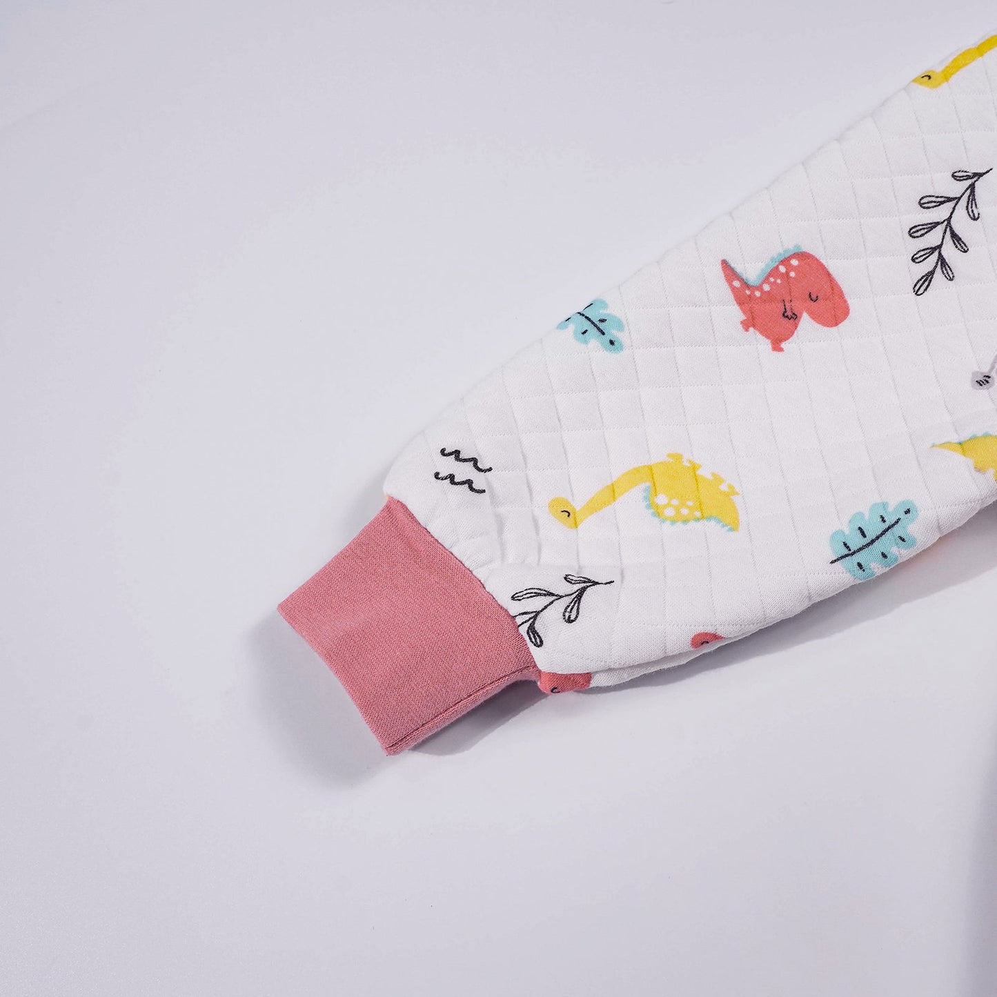 Saco de dormir de manga larga para niños pequeños con pies, 1,5 TOG, 5T-6T