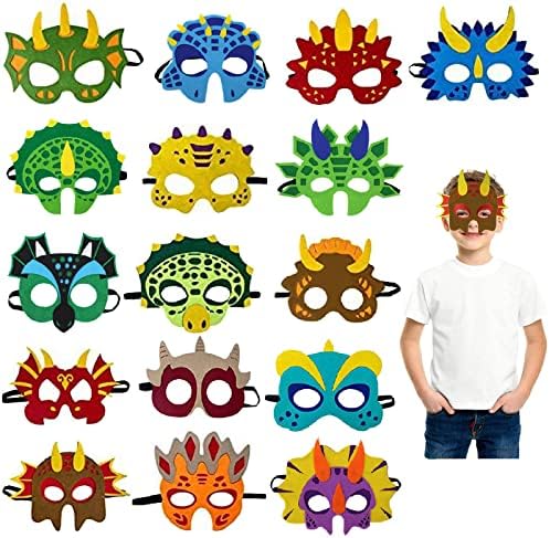 Naturezhen, Máscaras dinosaurios, 16 pcs