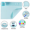 Tapete de silicona para manualidades, tapete de pintura de silicona de 20 x 16 pulgadas con taza