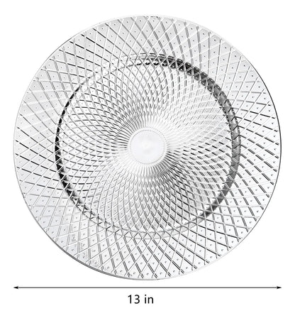 Paquete De 12 Platos De Carga Plateados