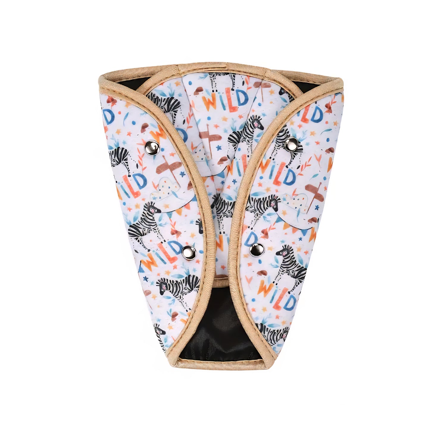 Almohadilla de ajuste para cinturón de seguridad, diseño zebras