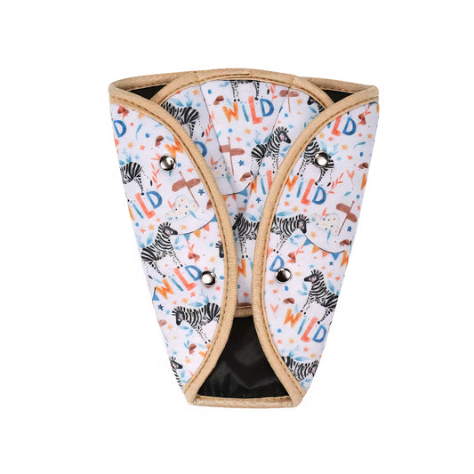 Almohadilla de ajuste para cinturón de seguridad, diseño zebras