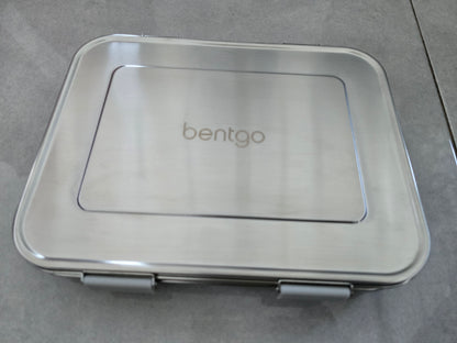 Bentgo Kids-Fiambrera infantil de acero inoxidable, Plateada