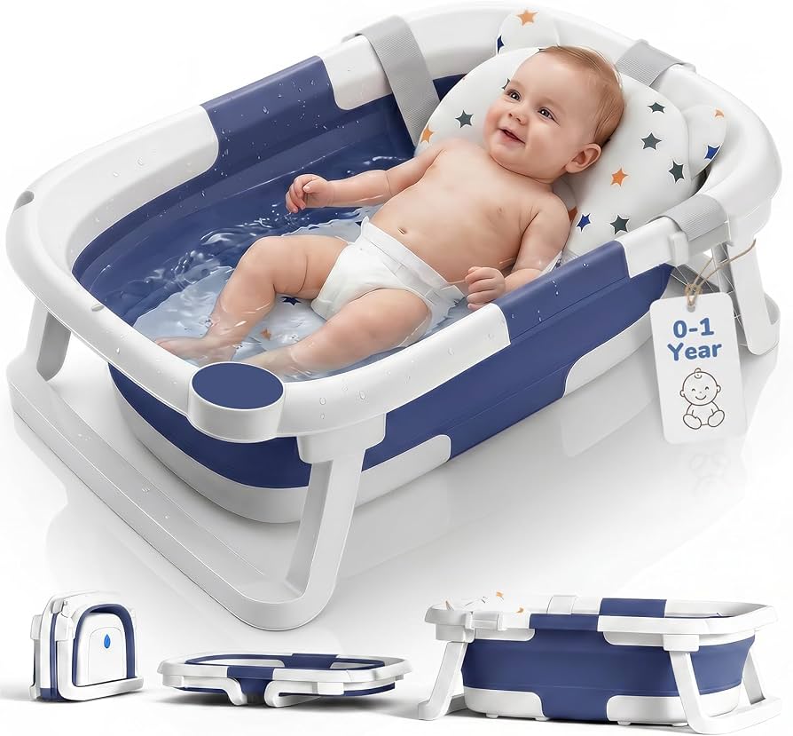 Bañera plegable DEANIC para bebés recién nacidos hasta 24  meses