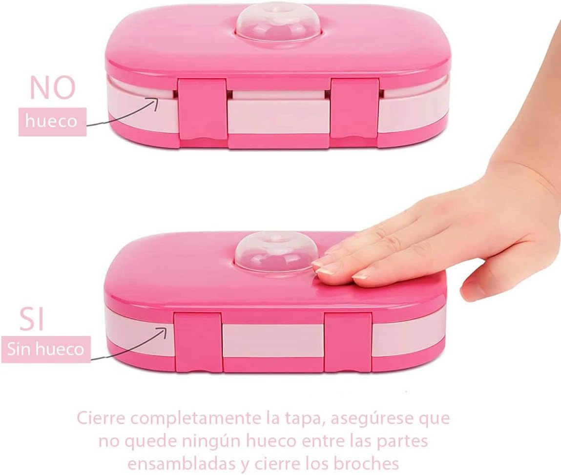 Set de fiambrera bento con lonchera de mano