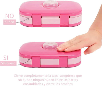 Set de fiambrera bento con lonchera de mano