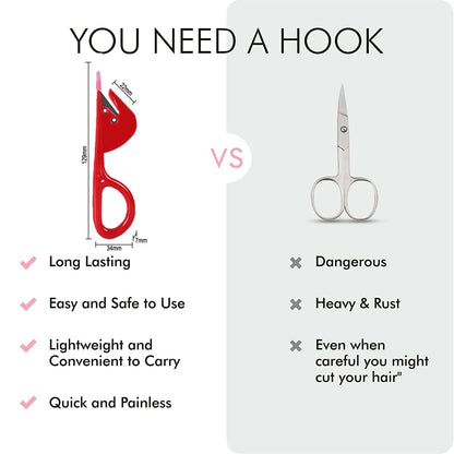 Set de herramientas para peinados, incluye 500 ligas transparentes