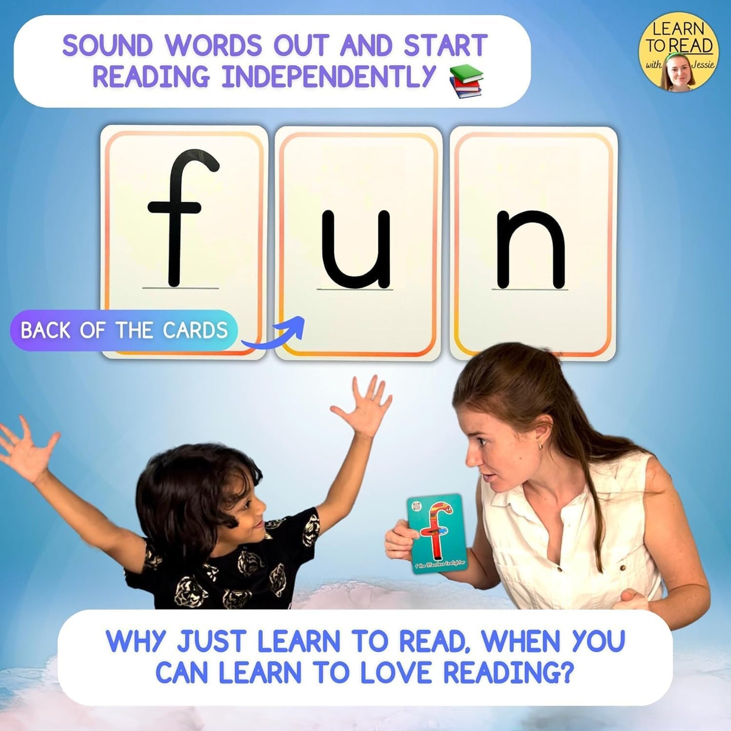 Phonics - Tarjetas flash para niños