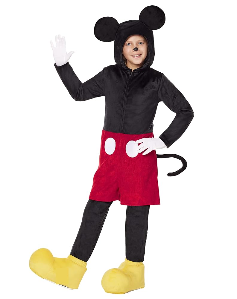 Traje de Mickey para niños, talla S, 4/6 años
