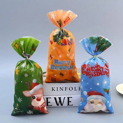 Bolsas de celofán de Navidad, 50 bolsas