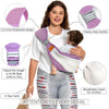 Shiaon- Portabebé desde recién nacidos hasta niños pequeños (3-20 kg), morado