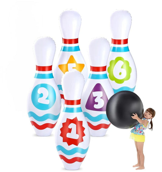 Juego de bolos inflable