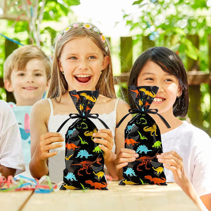 80 bolsas de plástico para dulces dinosaurio