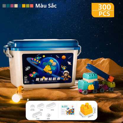 Caja de bloques de colores pequeños para niños,300 pcs