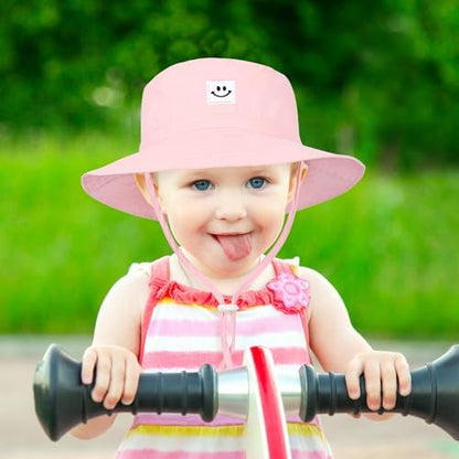 Sombrero de sol para niños pequeños, con cara de sonrisa de verano UPF 50+, 3-6 años