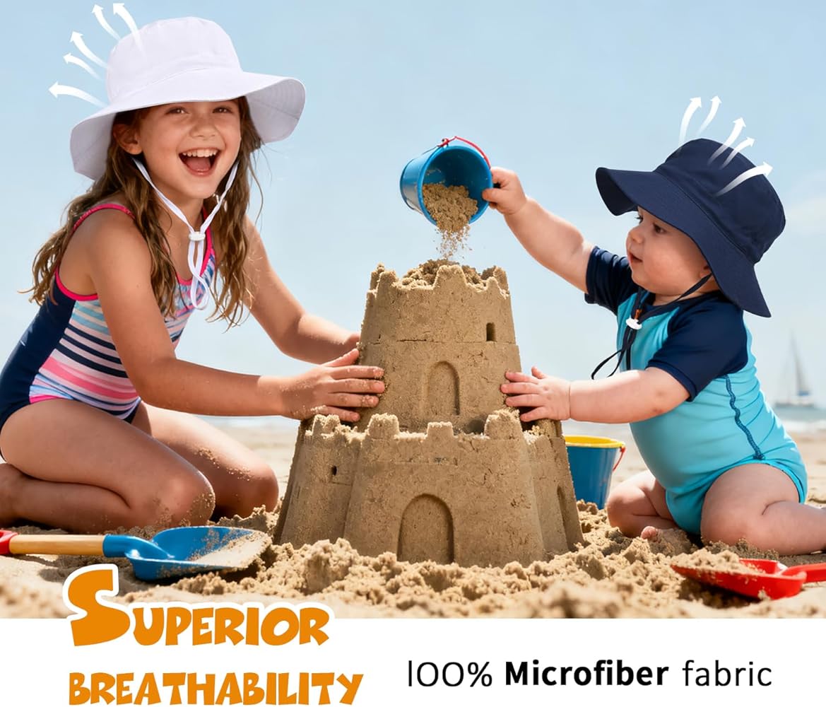 Sombrero de sol con protección solar, 0-6 meses