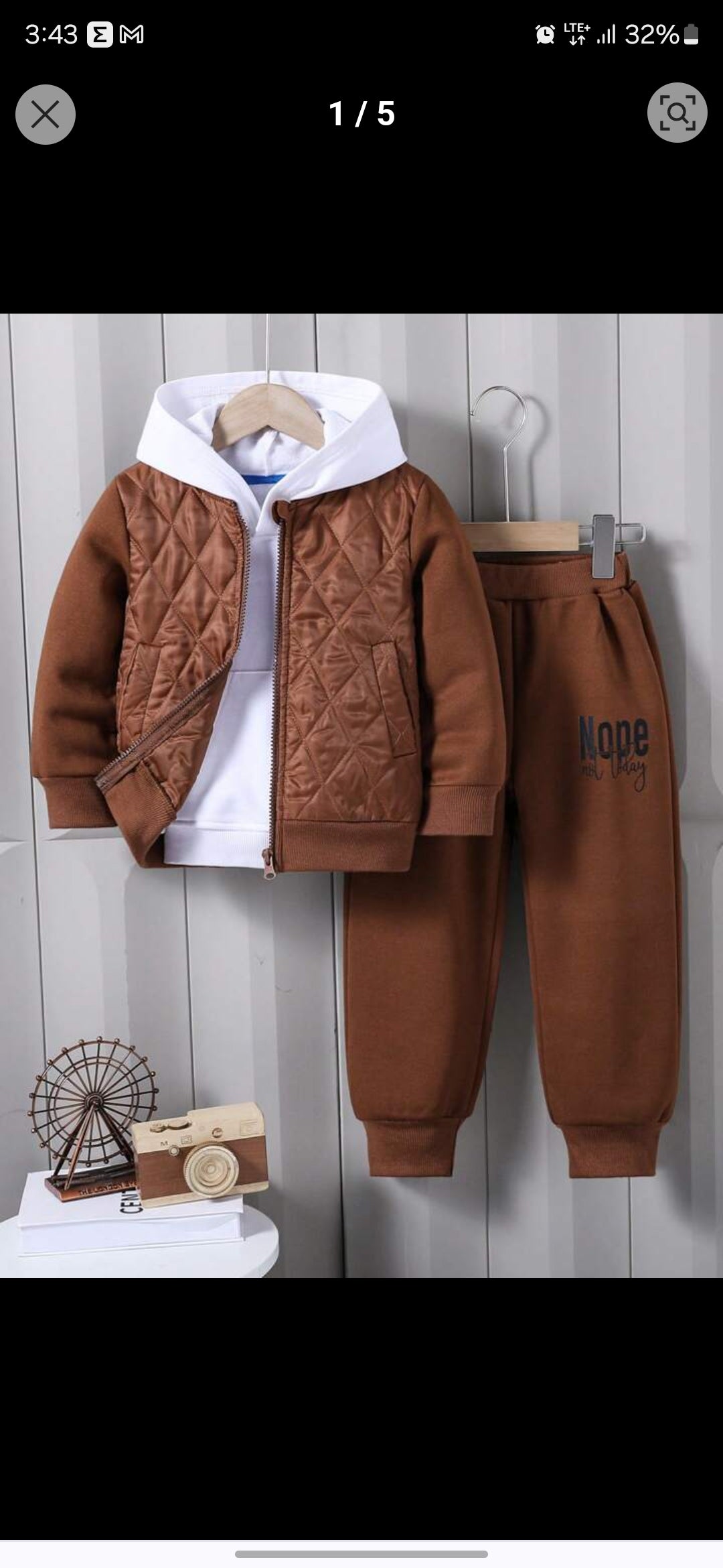 Set de 2 piezas sweater y buzo, 4 años (no incluye camisa blanca)