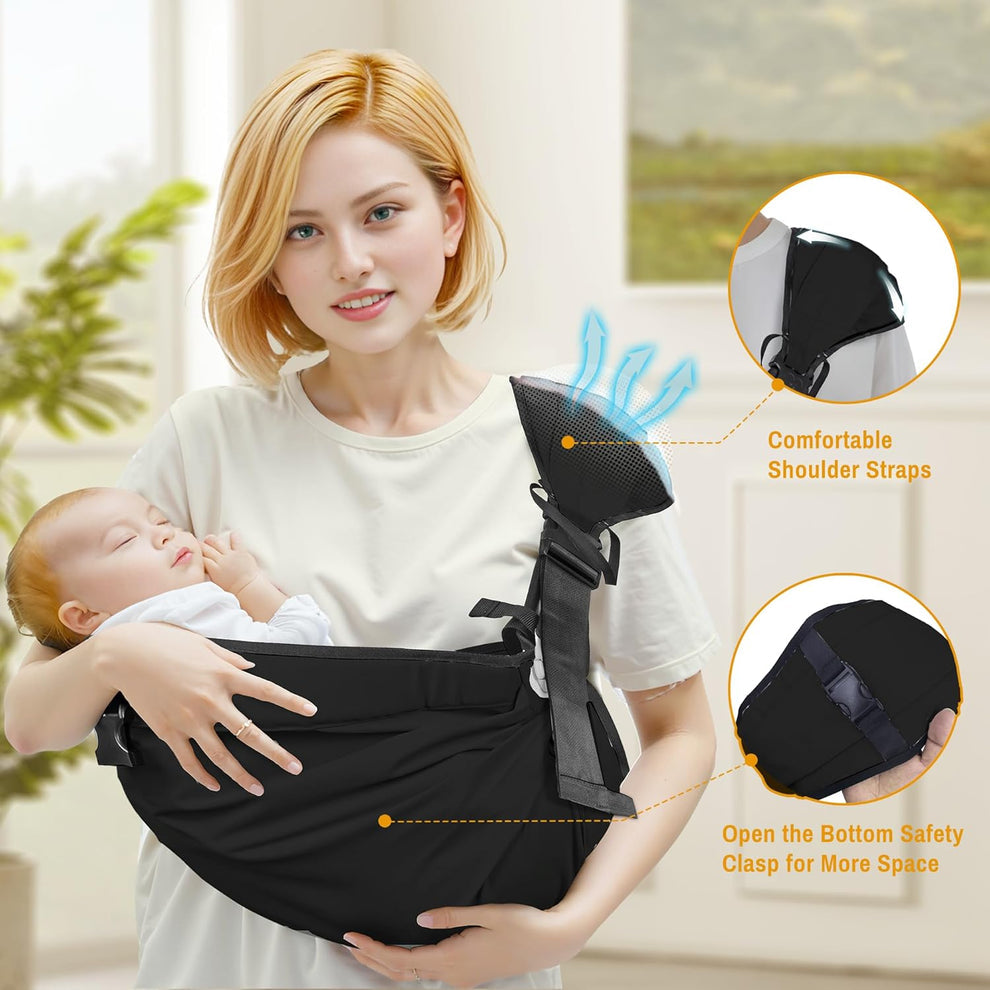 Mochila Portabebés Ergonómica, 6-48 meses, 25-60 libras, Verde
