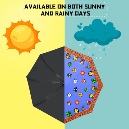 Paraguas plegable resistente al viento, con apertura y cierre automáticos