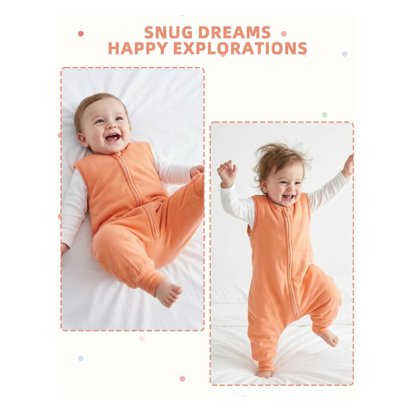 WYTbaby- Saco de dormir con piernas, 1.5 TOG, 2 a 3 años