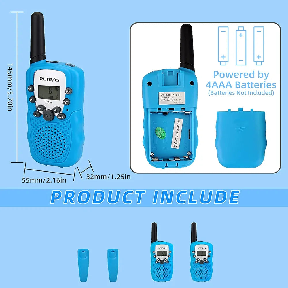 Retevis RT388 Walkie Talkies para niños