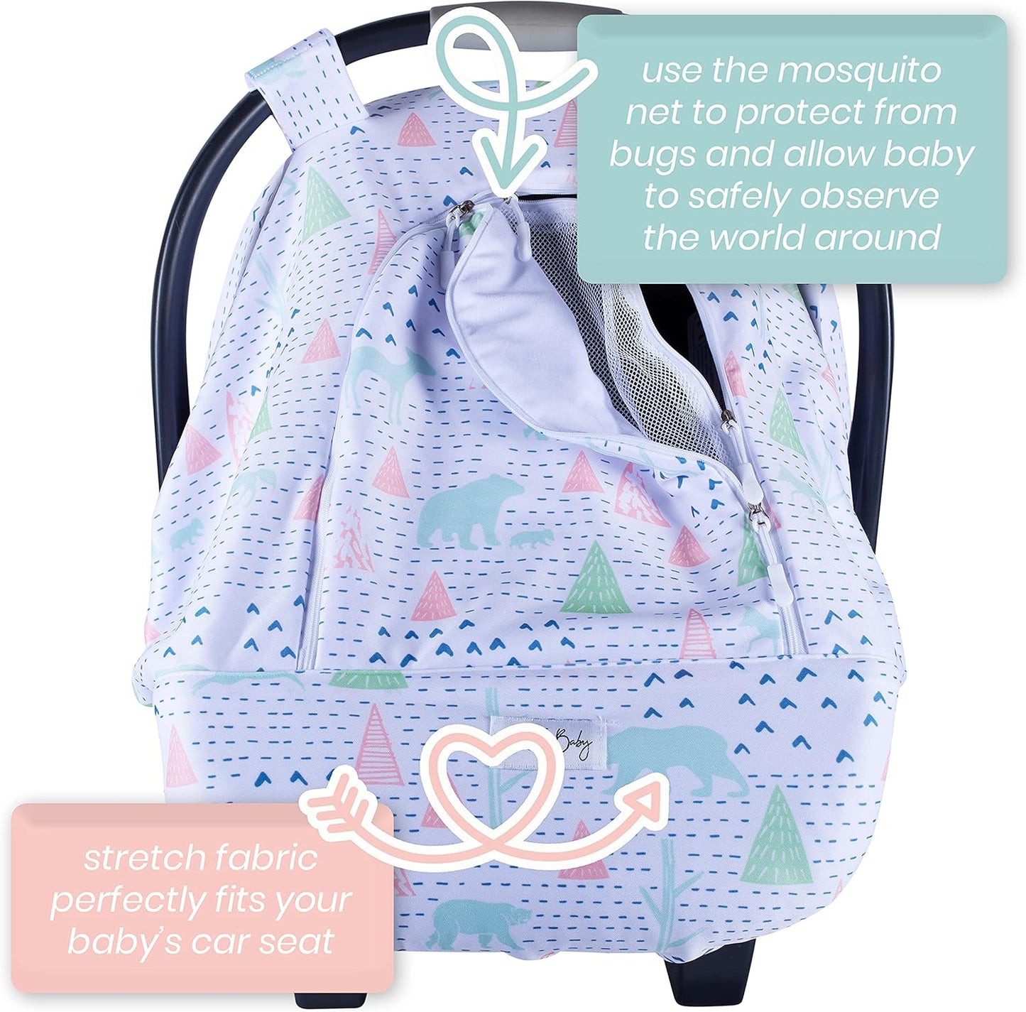 Bristin Baby-Funda para asiento de coche para bebé