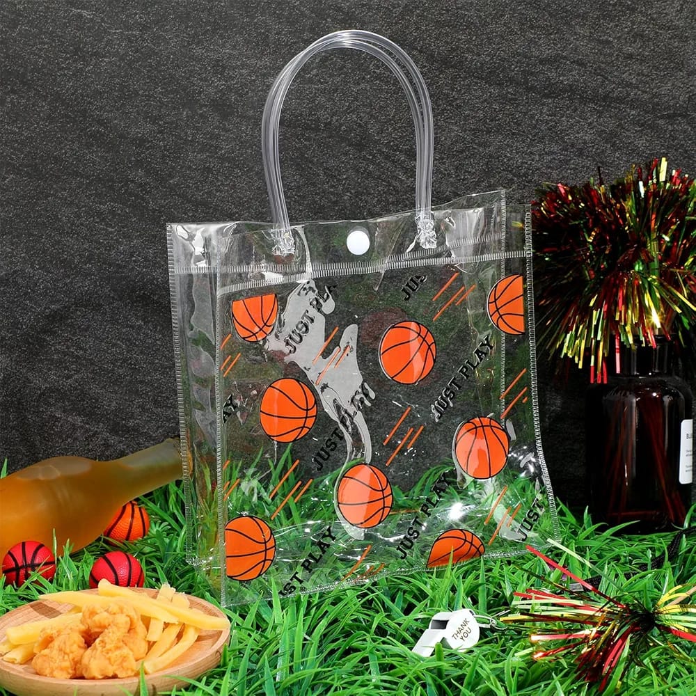 48 bolsas de plástico grueso, básquetbol
