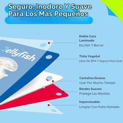Spritegru- 50 tarjetas de aprendizaje temprano, 7 en 1