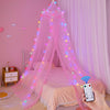 Unicorn Castle - Toldo de cama para niñas con temporizador remoto