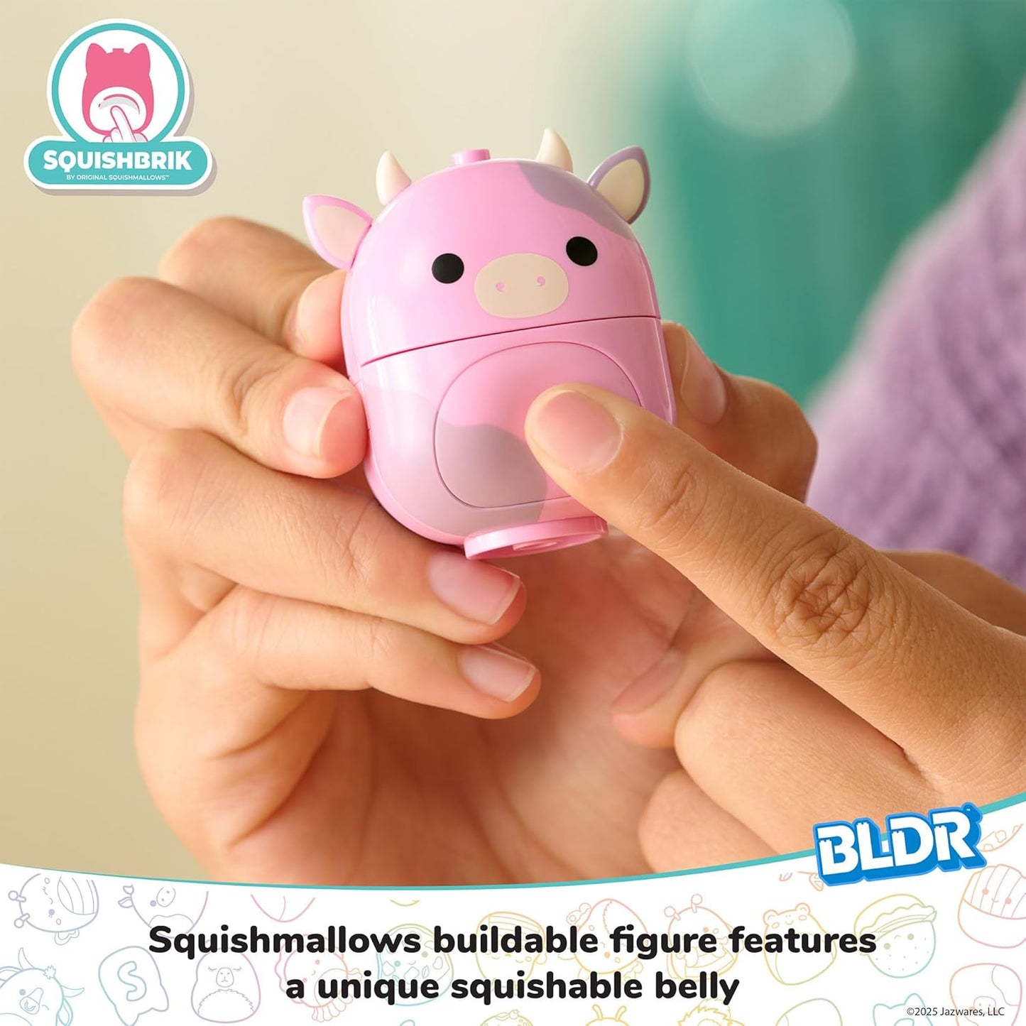 BLDR Squishmallows - Set de construcción de 136 piezas del mercado de agricultores de Patty