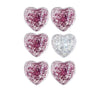 Paquete de 6 corazones con gel reutilizable, caliente/frío