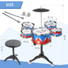Batería de jazz para niños.