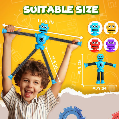 Robot sensorial de viaje de viaje de 4 piezas para niños