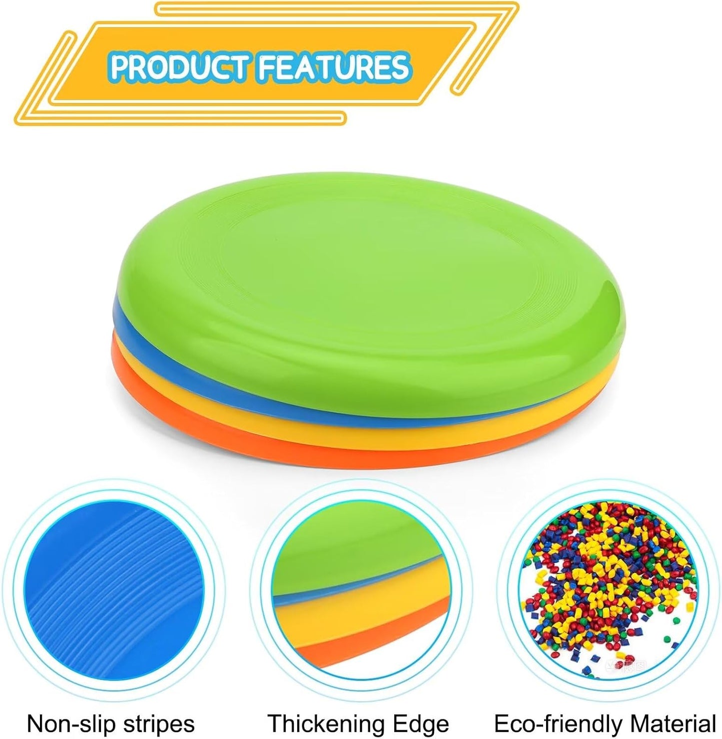 Discos voladores de 8 pulgadas, 8pack