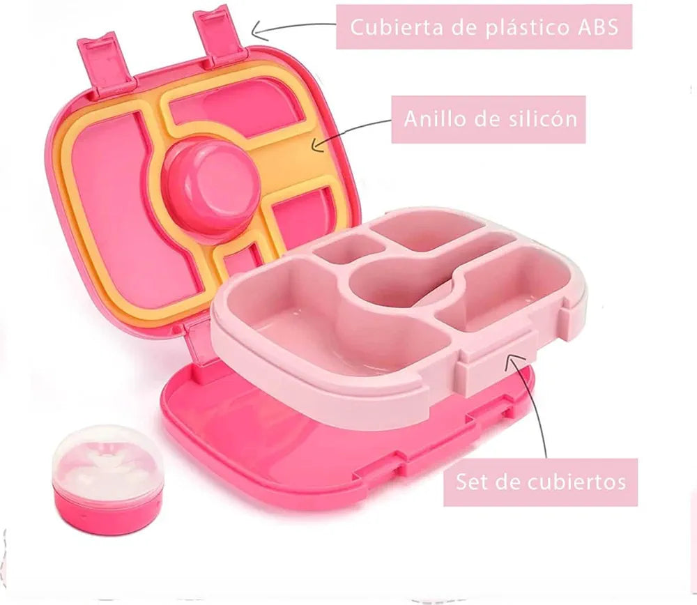Set de fiambrera bento con lonchera de mano