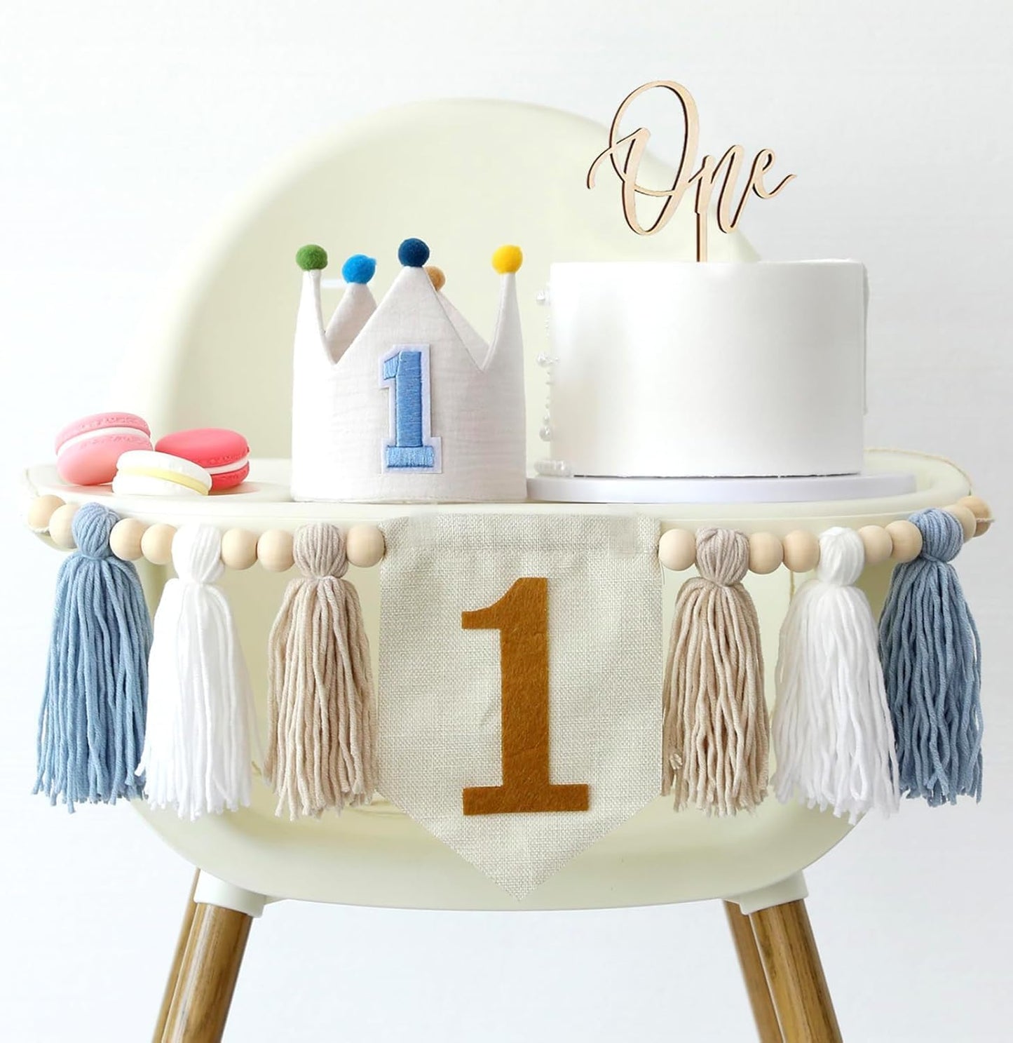 Adornos para la Primera Fiesta de Cumpleaños de Bebé Niño