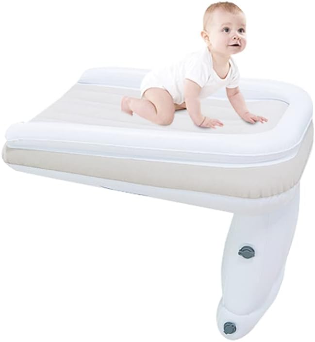 Cama inflable para bebés, beige oscuro