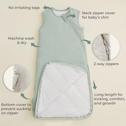 Everyday bamboo- Saco de dormir de 0,5 Tog - Rayón, confeccionado en bambú, 18-36 meses
