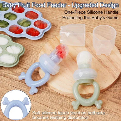 Moldes para paletas de leche materna para bebés y alimentador de frutas para bebés (2 unidades