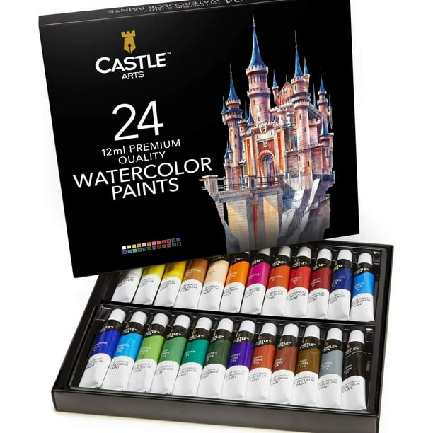 Set de 24 tubos de acuarela de 12 ml de Castle Art Supplies