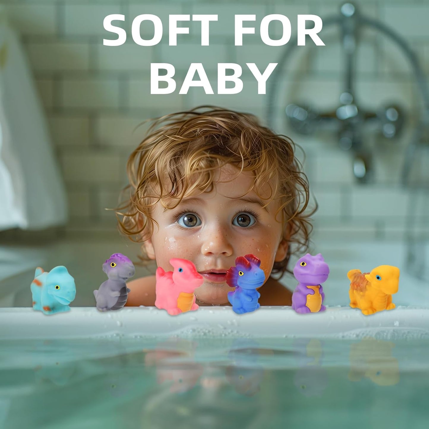 Juguetes de baño para niños, 6pcs